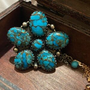Turquoise Floral ring